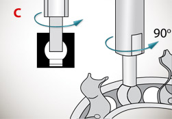 Замена подшипников в подшипниковом узле термокомпактора Замена подшипников в подшипниковом узле